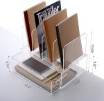HeZone Desk Organizers and Storage, Office Organization Storage, Clear Acrylic Office Desk Organizers and Accessories with Drawer- 1 Pack - Image 7